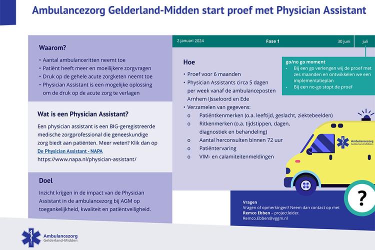 Ambulance factsheet Physician Assistant